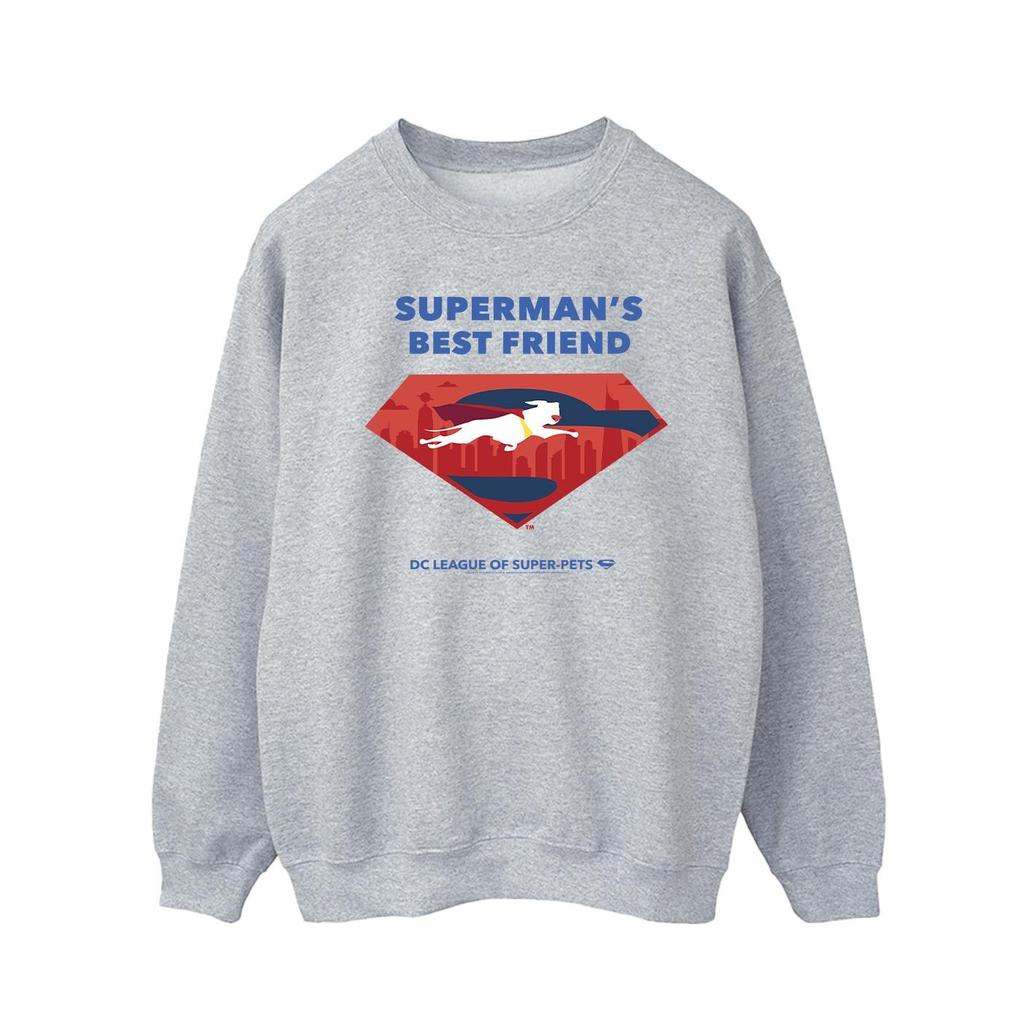 DC Comics Mens DC Comics DC League Of Super-Pets Superman´s Best Friend Sweatshirt