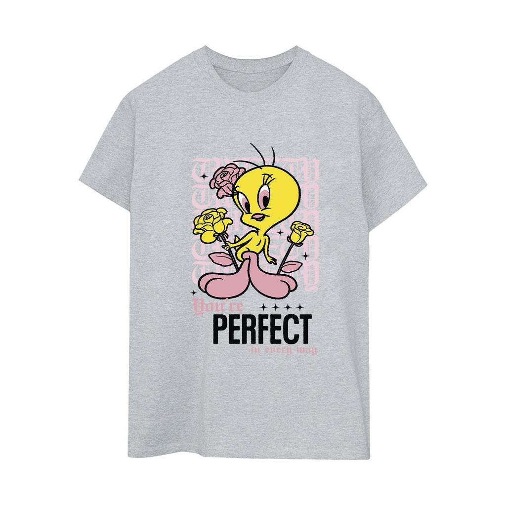 Looney Tunes Womens/Ladies YouÂ´re Perfect Tweety Boyfriend T-Shirt