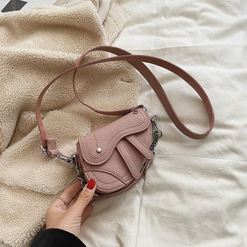Stylish Mini Children's Handbag For Girls Elegant Fashionable Pu Leather Crossbody Bag