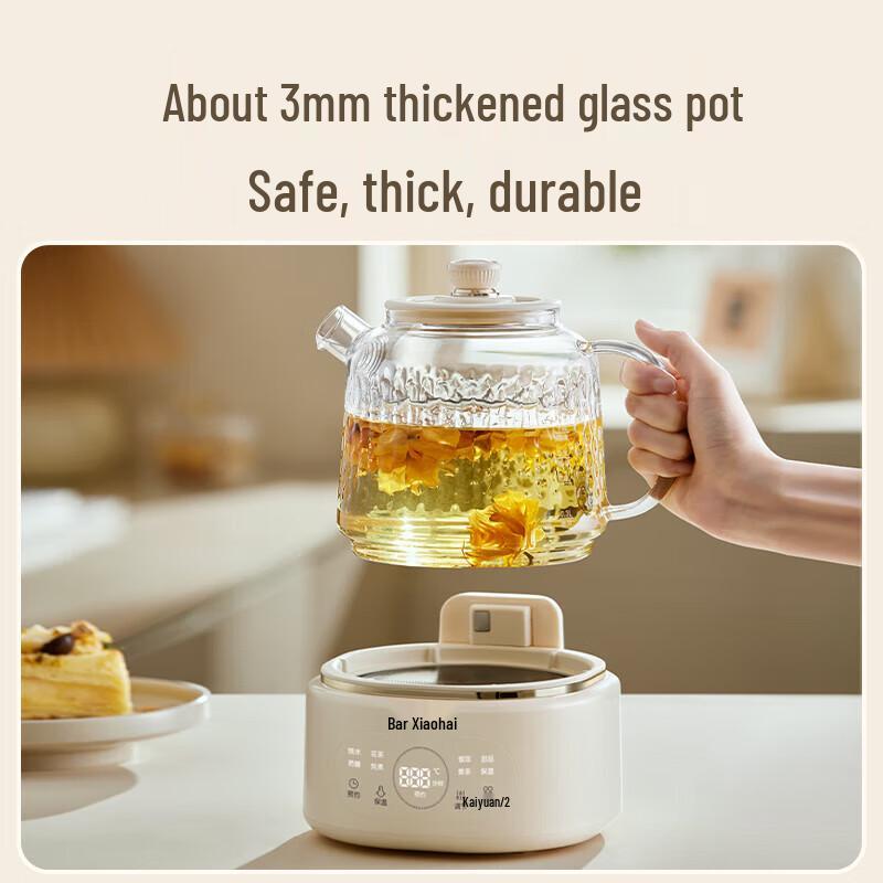 Bear 1L Multifunction Glass Health & Tea Pot CN plug (adapter included)