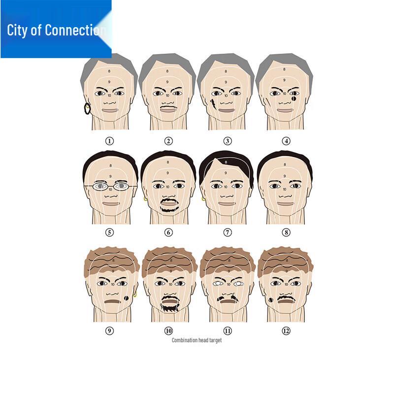 

Lian Zhicheng Human Head Shooting Target Paper