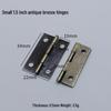 Flat Crown Hinges in Gold, Silver, Antique Bronze - Available in 1.5, 2, 3, & 4-inch Sizes