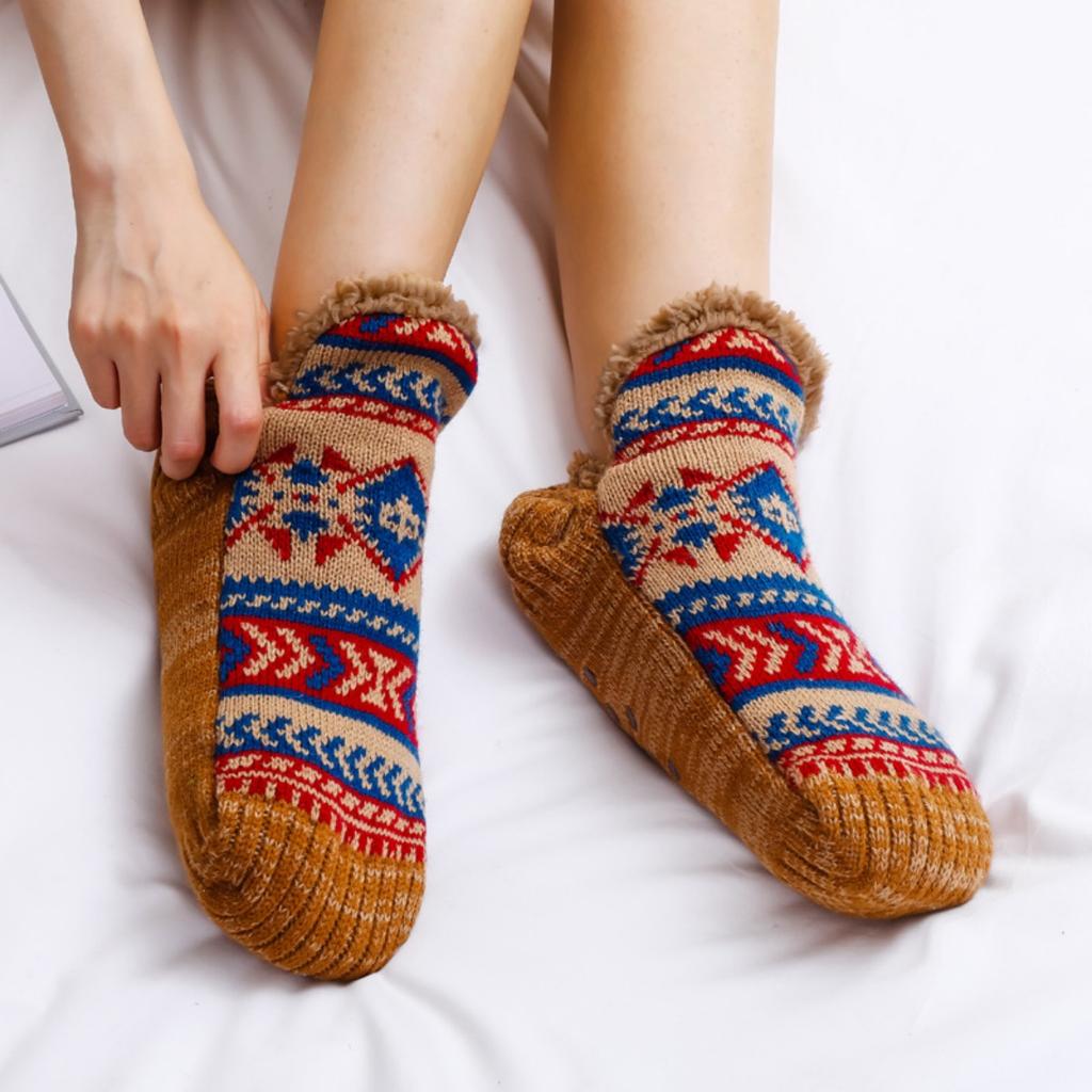Slippers Socks, Floor Socks, Indoor Socks, Anti Slip Socks, Plush Socks, Thick Socks, Sleep Socks, Warm Socks, Breathable Socks