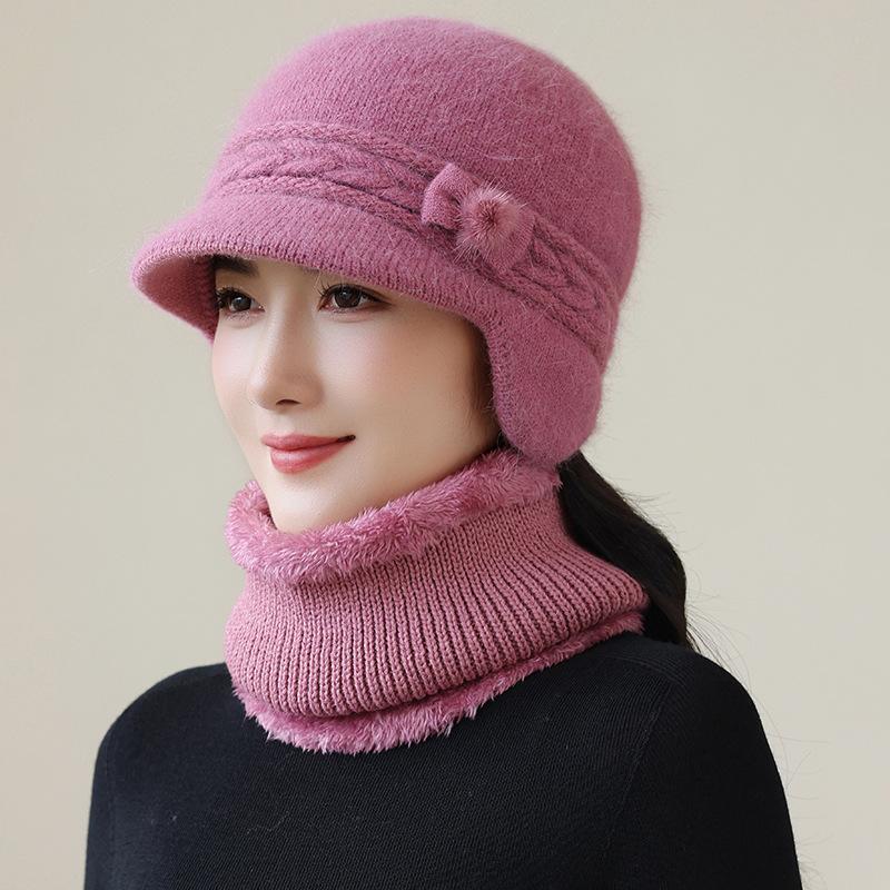 Pălărie de iarnă pentru femei stil nou, protecție pentru urechi, caldă, costum cald, pălării calde pentru femei, căciulă tricotată casual de iarnă