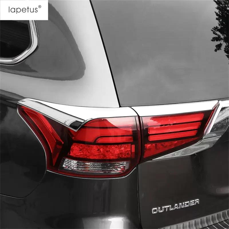4PCS ABS Chrome Accessories For Mitsubishi Outlander 2015 -  Rear Tail Lights Lamp Eyelid Eyebrow Molding Cover Kit Trim