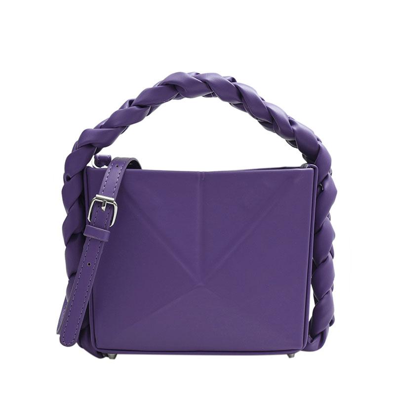 Exclusive Square Shoulder Bag for Women Monochromatic Triangular PU Versatile Design New Style Fashion High Quality