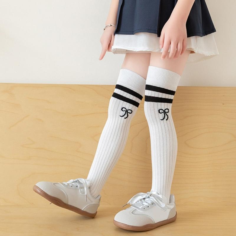 Pair Knee Length Socks Kids Long Socks Elastic Over the Knee Socks Breathable for Ages 3 To 12 Perfect for Everyday Wear