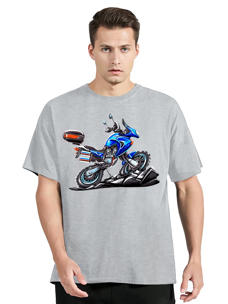 Motorrad Tshirt Mit Hon Motorcycle Transalp New Summer T Shirts Unisex 100 Cotton Cool Tees Harajuku