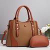 Pu Material Large Capacity Tote Bag For Women With Zipper Pockets For Daily Use