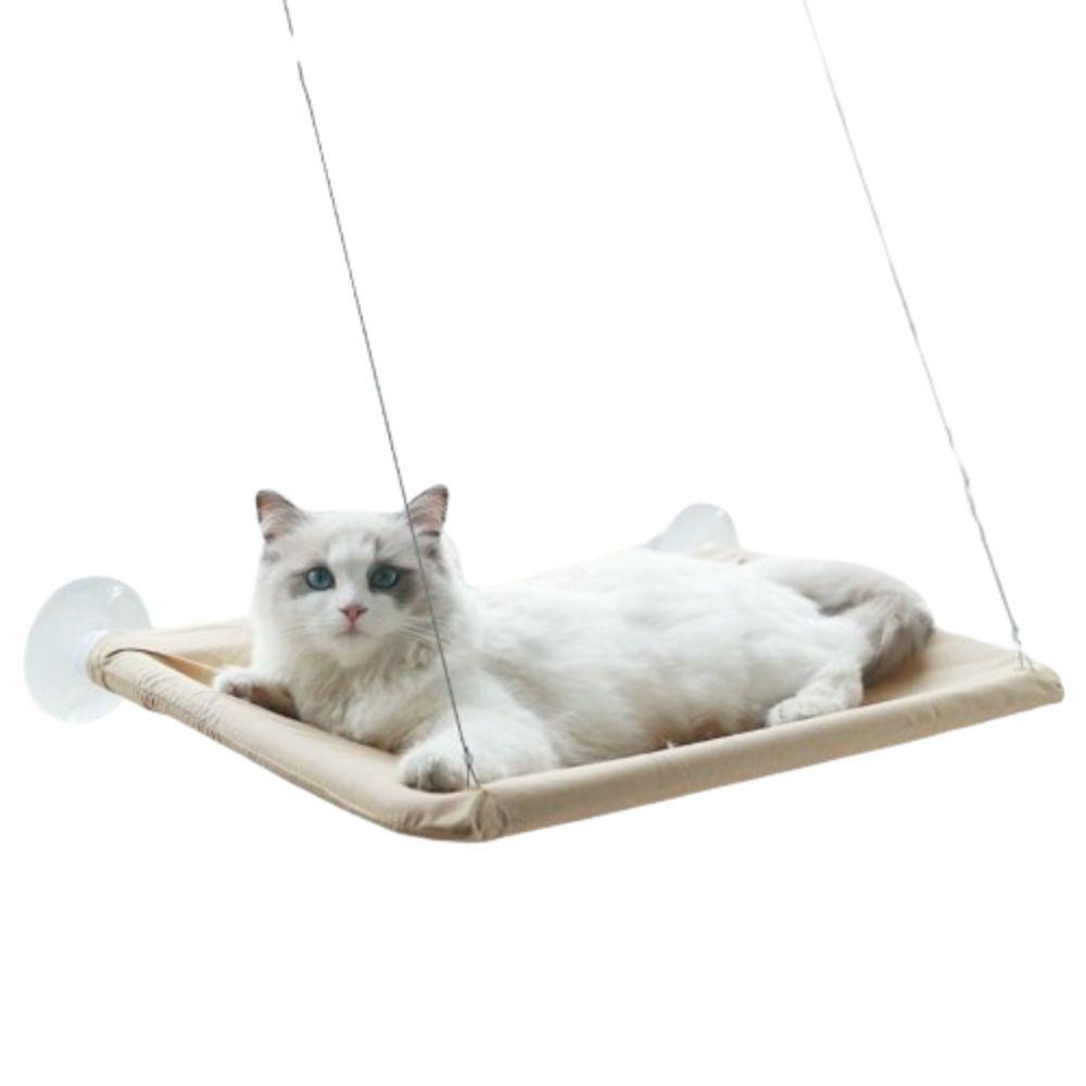 

Bearing 17.5KG Cat Hanging Beds Hanging Shelf Suction Cup Cat Nest Pet Hammock Bed Kitten хакі