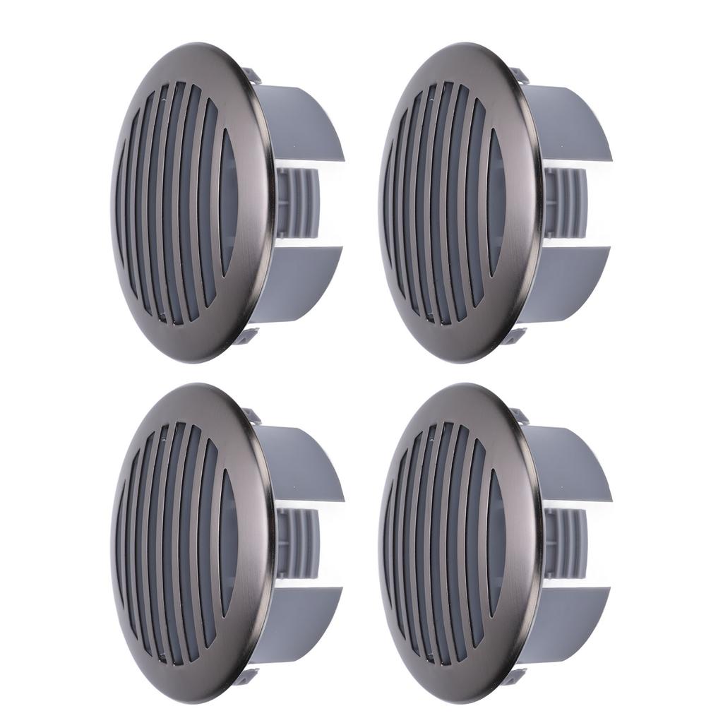 4 Stück 3 Zoll 76 mm RV Luftgitter Deckenlüftung 316 Edelstahl Bootsbelüftungsabdeckung Rundes Luftgitter Gitter für Yacht