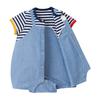 MIKI HOUSE HOT BISCUITS Shortall Gift Set for Boys and Baby Baby (Boxed) Girls, Clothes, Gift, Blue, 70cm, 74-9977-498