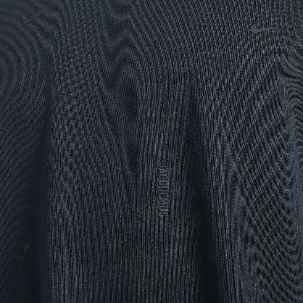 Nike X Jacquemus Short Sleeve T-Shirt Asia Sizing 'Dark Obsidian' Men's HF7112-475