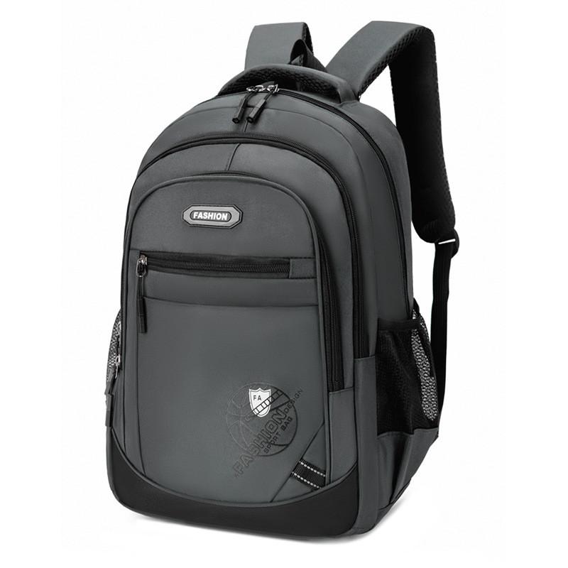 Oxford Backpack With Breathable Mesh And Letter Design For Office And Outdoor
