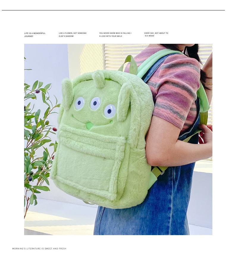 Stylish Versatile Lotso Backpack For Girls Sweet Design With Plush Material