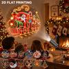 LED USB Projektorlicht 12 Stück Projektionsmuster - Verstellbarer Weihnachtsmann Schneemann Baum Nachtlicht für Weihnachtsdekorationen