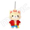 [original] Stuffed One Piece Cotton Pendant With Cat Patch Mask Plush Doll 14cm Luffy Sanji Law Ace Doflamingo Nami Bag Ring Toy