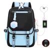 Blank backpack Korean version of Oxford cloth large-capacity student schoolbag simple casual versatile backpack