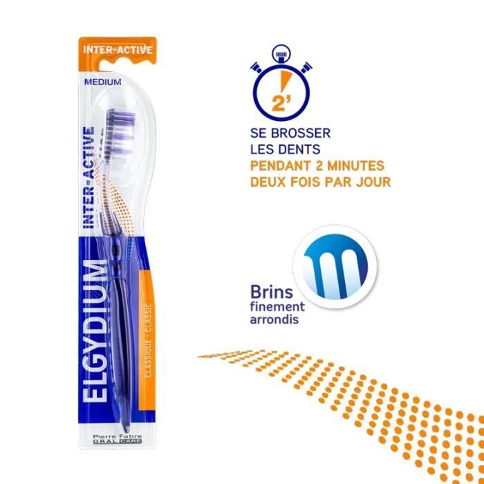 Elgydium interactive brosse à dents medium