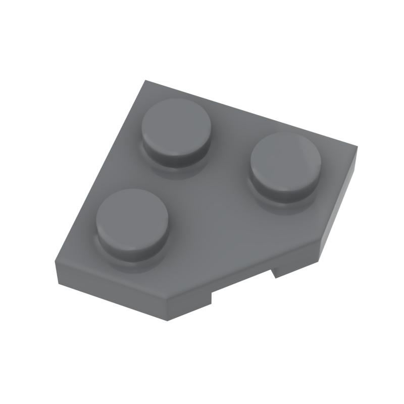 Non-Toxic Moc 10Pcs 26601 Wedge Plate 2X2 Building Blocks Kit Cut Corner Board Bricks Educational Particle Diy Toys Children Birthday Gift