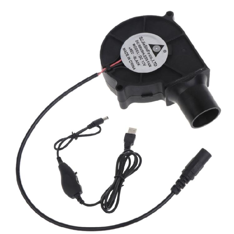 USB 5V2A 12V 5.5x2.1mm 7530 Cooking Blower BBQ Fan Outdoor Cooking Blower Fan 1