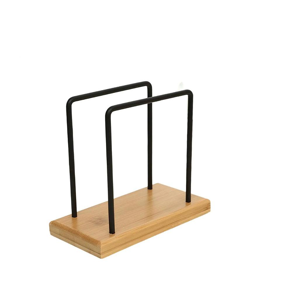 Wooden Base Napkin Paper Holder Standing Non-slip Tissue Storage Rack Vertical Space-saving Tissue Dispenser Stand Dining Room