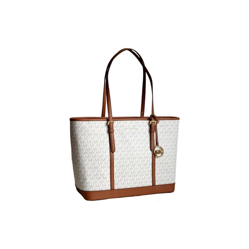 MICHAEL KORS shoulder bag Jet Set Travel Presbyopia Printed Color Blocking Large Capacity Commuting Leather Tote Tote Shopping Hand-held Large Size
