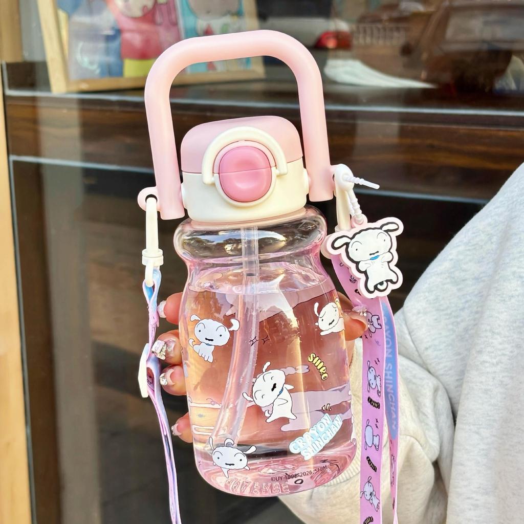 Sanrio Cute Children's Double-Drink Straw Cup & Crossbody Backpack