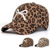 Unisex Bow Embroidery Leopard Print Baseball Caps Spring Autumn Outdoor Adjustable Casual Hats Sunscreen Hat Sports Cap
