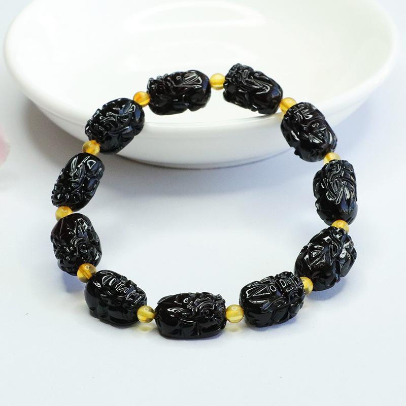 2026 Ximang Amber Bracelet Blood Pi Xiu Ethnic Style Jewelry Factory Generation S3122708 Multi about 8*13mm