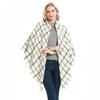 Factory Direct Sales Foreign Trade Autumn/winter New Neck Scarf, Imitation Cashmere Acrylic Black Beige Plaid Square Scarf, Women's Shawl