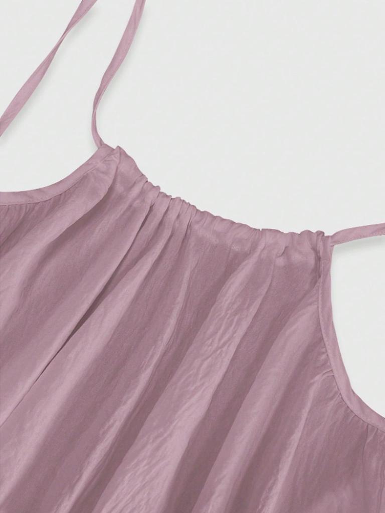 2025 European Summer Women's Bohemian Backless Spaghetti Strap Beach Dress