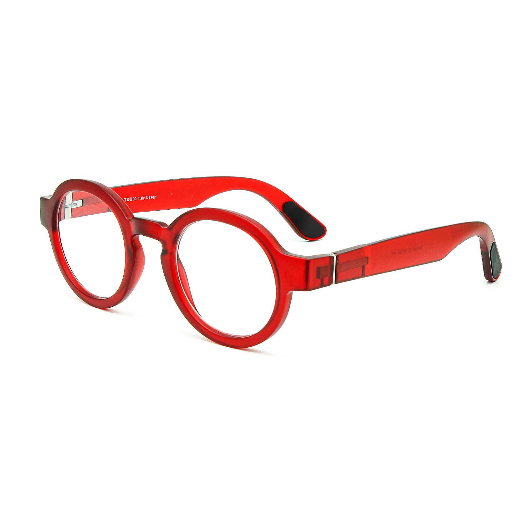 Circular Spectacle Frame Frame Reading Eyeglasses Bold Thick Design Lightweighted Flexible Durable Metal Metal Hinge Anti-Slip Temples Comfort In 1.5