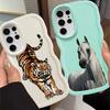 Cool Horse Tiger Case for Samsung Galaxy A25 S25 S22 Ultra S24 S23 Plus S20 FE A26 S21 Soft Phone Cover A36 A35 A55 A54 A24 A34