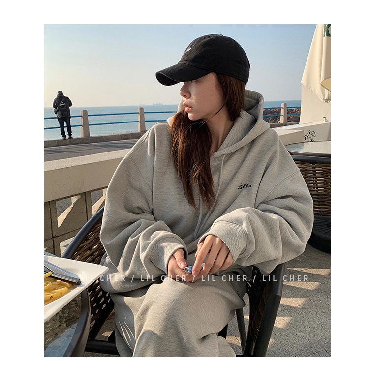 Fleece Hooded Sweater Women's Loose Korean Version of the New Women's Student Women's Clothing South East Asia