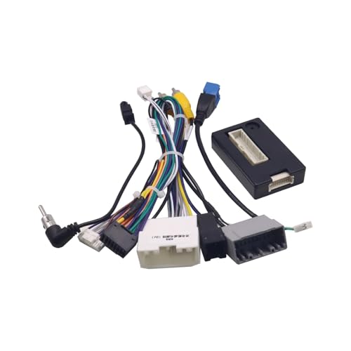 16Pin Car Stereo Wire Harness Adapter Decoder Compatible For Dodge Journey Fiat Freemont Leap Android Power Cable With Canbus Box