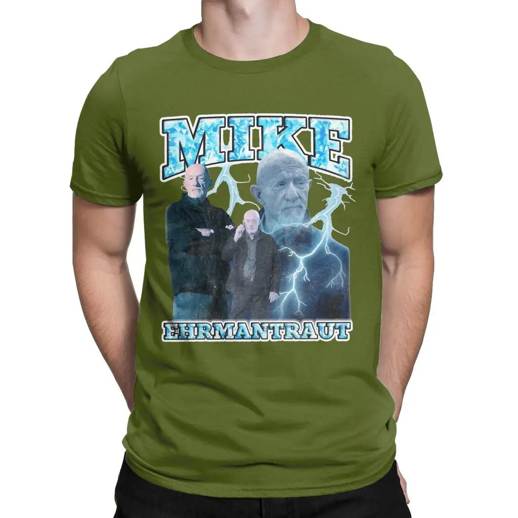 Vintage Mike Ehrmantraut Breaking Bad Vintage 90's Retro T-Shirts for Men Round Neck Cotton T Shirt Short Sleeve Tees Gift Tops