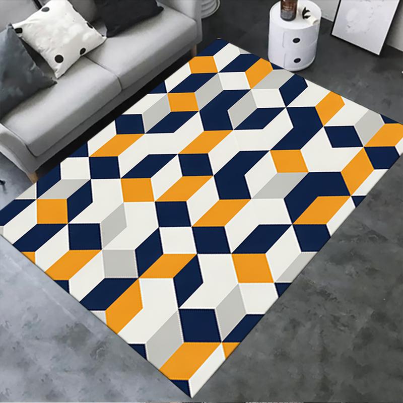 2025 New Simple Geometry Carpet Rug for Living Room Bedroom Home Sofa Decoration,Kids play Non-slip Floor Mat23