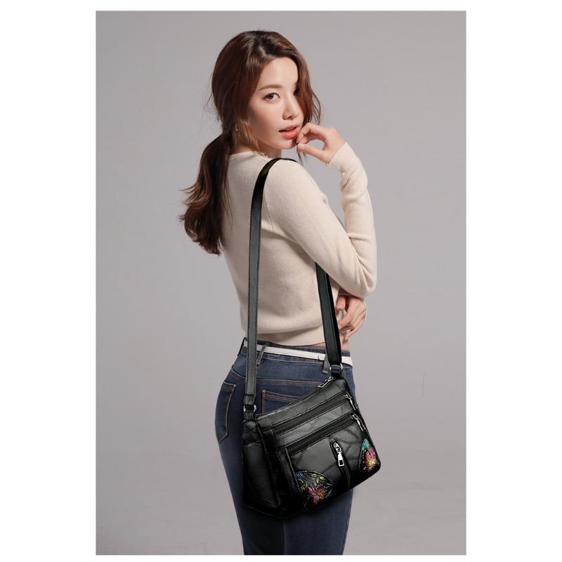 Patchwork Embossed Mom Bag New Large Capacity Shoulder Bag Crossbody Bag Korean Fashion Trendy Casual Bag Women