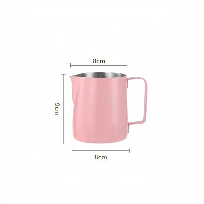 350/600ML Coffee Milk Frothing Pitcher Jug 304 Stainless Steel Precise Scale High Quality Latte Barista Professional CafeUtensil