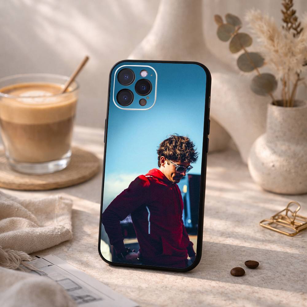 C- Charles Leclerc 16 Lec Phone Case For iPhone17,16,15,14,13,12,Plus,Pro Max, 5G Others Soft Black Cover