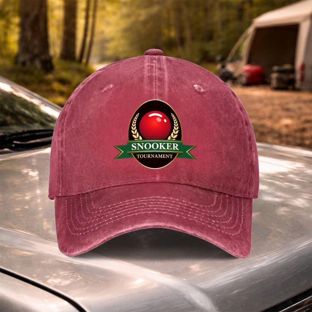 Retro Washed Snooker Championship Baseball Cap Adjustable for Weddings Parties Festivals Bachelor Parties Cycling Camping