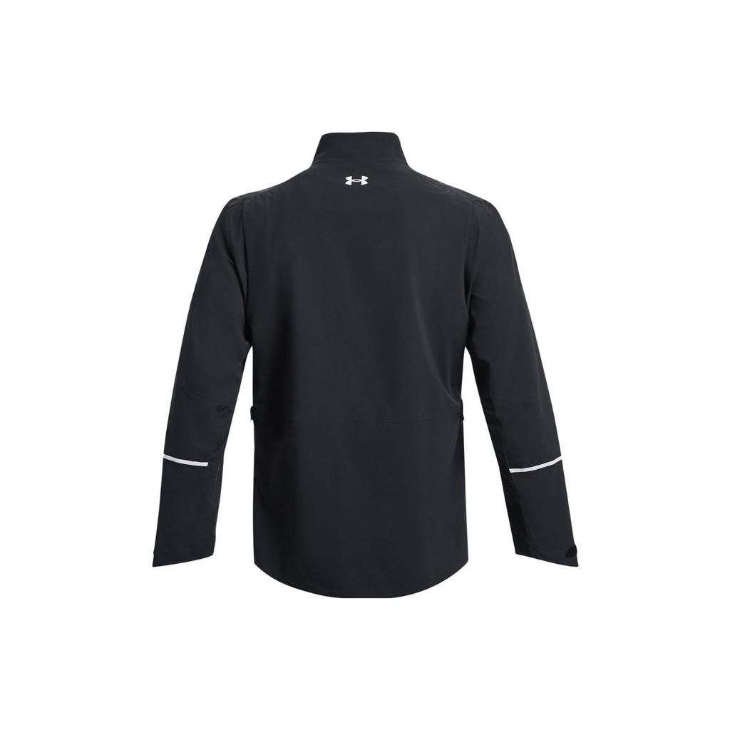 Under Armour Letter Print Stand Collar Casual Jacket Men Jackets Black 1378885-001