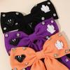 Halloween Bow Hair Clips Cartoon Ghost Bat Hairpins Pumpkin Rhinestone Barrette Girls Children Gothic Headdress Hair Accessories