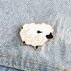 Cartoon Schwarze Ziege Brosche Niedliches Lustiges Tier Schaf Emaille Pins für Kinder Freunde Benutzerdefinierter Modeschmuck Rucksack Reversabzeichen Geschenke