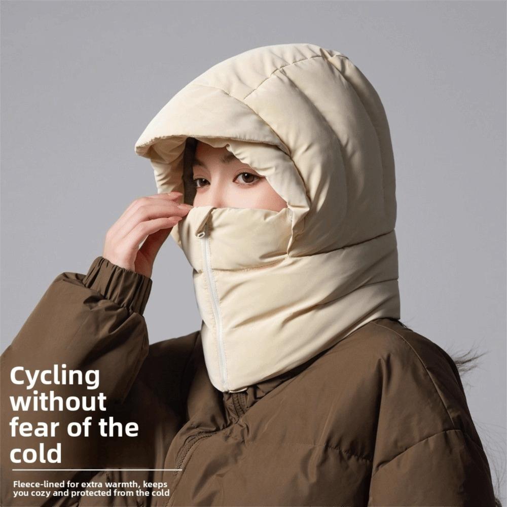 Cold Resistant 3-in-1 Winter Cycling Hat Windproof Lei Feng Hat Warm Scarf Face Mask  Outdoor