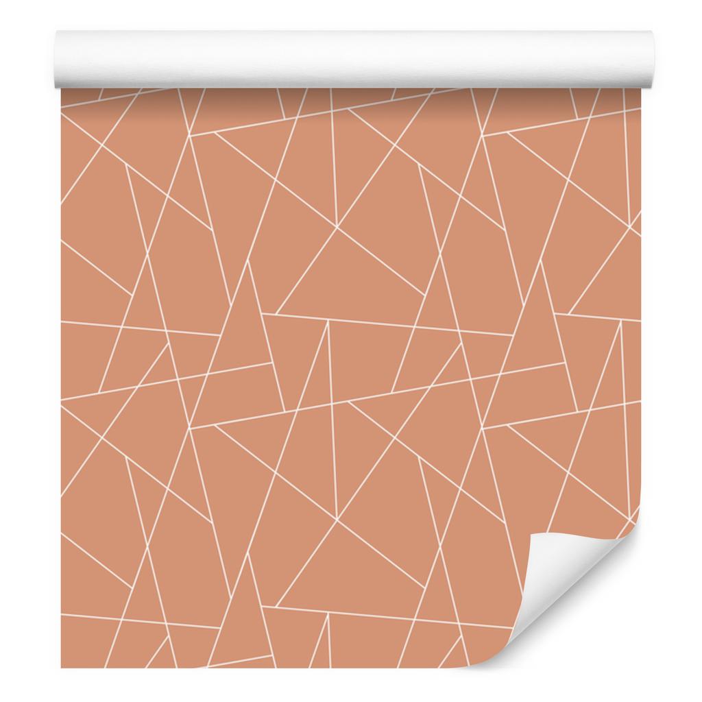 Wallpaper Geometric pattern peach, peach background 50x1000