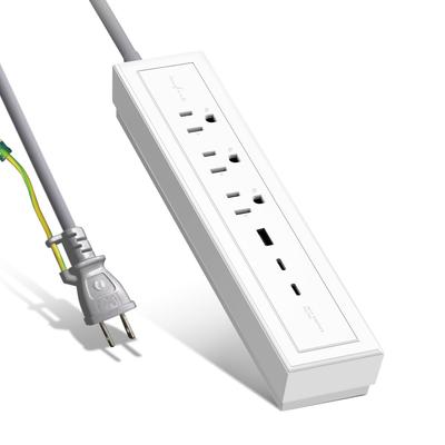 Innfact 73W Rapid Charging Extension Cord Power Tap GaN Gallium Nitride Outlet Tap 3 AC Outlets 2 Ports 1 Port Table Tap Compatible with iPhone iPad