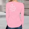 T-shirts For Women Long Sleeve,Round Sleeve Vertical Cross Casual Graphic Shirt