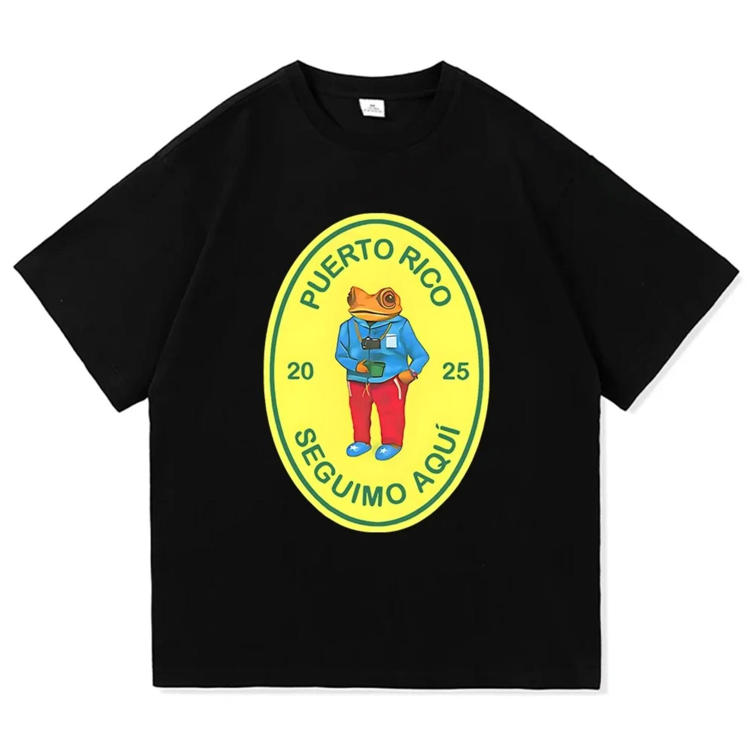 Bad Bunny T-Shirt 2025 Fashion   Vintage Funny Frog Debi Tirar Mas Fotos T-shirt   FOToS Tees Shirts Popular(1) S